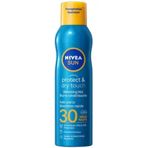 NIVEA SUN Protection Solaire Brume Protect et Dry Touch Spf30 200 ml pas cher