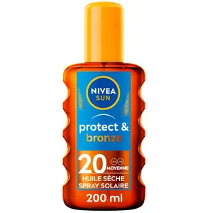 Comparateur de prix : NIVEA - Protection solaire Huile sèche activateur de bronzage FPS20 200 ml unisex