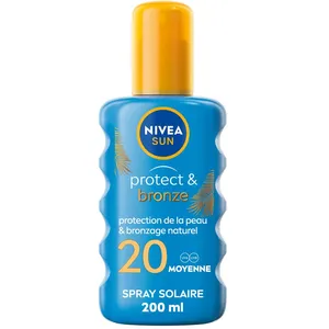 NIVEA SUN Spray solaire activateur de bronzage Protect & Bronze FPS 20... pas cher