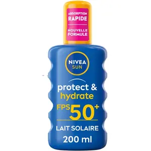 NIVEA Spray solaire hydratante SPF 50+ - Protect & Hydrate - Corps - 200 ml pas cher