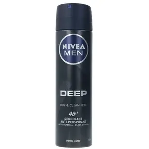 Comparateur de prix : Accessoires corps Nivea Men Deep Black Carbon Deo Vaporisateur