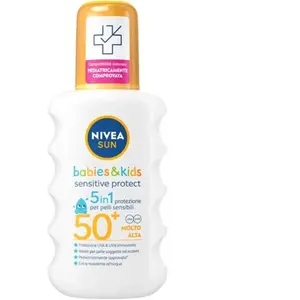NIVEA Spray solaire Enfants Peaux Sensibles SPF 50+ - 200 ml pas cher