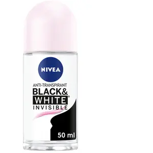 Nivea Déodorant bille anti-transpirant anti-traces blanches & jaunes 48h - Black & White - 50 ml