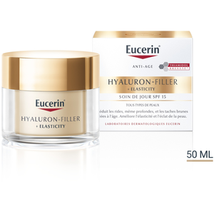 EUCERIN Hyaluron-Filler +Elasticity - Soin de jour SPF15 pot 50ml pas cher