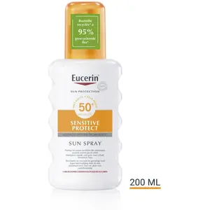 Comparateur de prix : Eucerin Sun Protection Sensitive Protect Spray Solaire SPF50+ 200ml