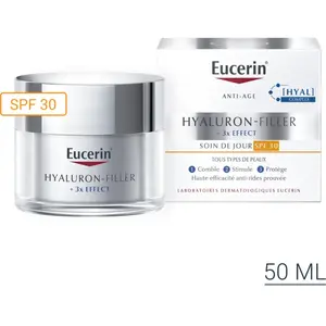 Eucerin Hyaluron-Filler +3x Effect Soin de Jour Anti-Âge SPF30 50ml