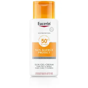 Comparateur de prix : Eucerin® Sun protection solaire allergique crème-gel 50 haute (150ml)