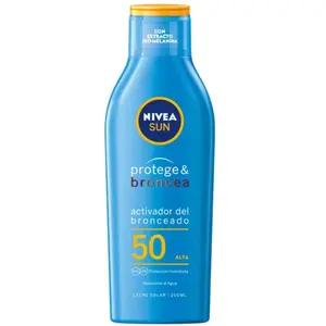 Sun protege & broncea Leche Solar - Nivea Protection solaire 200 ml pas cher
