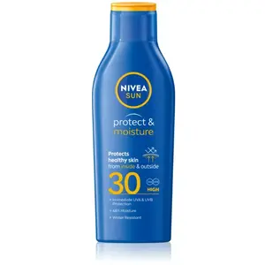 Lotion solaire hydratante Nivea Sun protection immédiate - SPF 15 - 200 ml pas cher