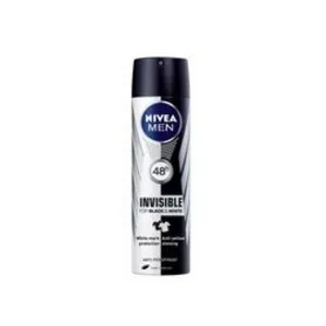 Comparateur de prix : Nivea Men Invisible Black & White spray anti-transpirant pour homme 150 ml