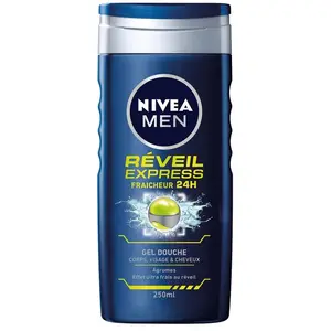 Nivea Men Gel douche 3-en-1 aux agrumes - Visage, corps & cheveux - Homme - 250 ml pas cher