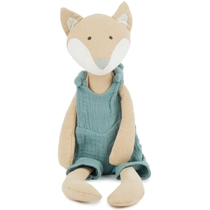 Doudou Renard en Lin & Coton pour Bébé - Bieco - 40 cm - Peluche - Mix... pas cher