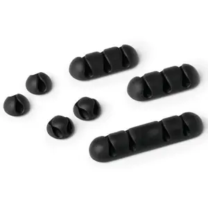 Durable durable kabel-clip cavoline clip mix, graphit, im set noir pas cher