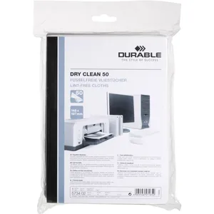Comparateur de prix : DURABLE Office Products Sachet de 50 chiffons Dry Clean 50 au format 145x1