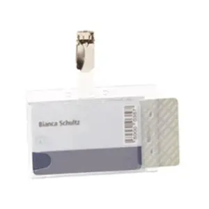 Badge de sécurité Durable - modèle 2 carte (recto / verso) pas cher