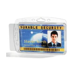 Comparateur de prix : Durable 892419 Boite de 10 Double Porte-cartes 54 x 85 mm sans attache