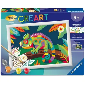 Creart Kids peinture au numéros : Caméléon Ravensburger-12023223 pas cher