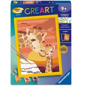 Creart Kids peinture au numéros : Girafe et bébé Ravensburger-12023224 pas cher