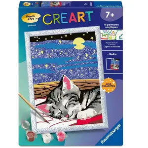 Creart Kids peinture au numéros : Chat rêve Ravensburger-12023227