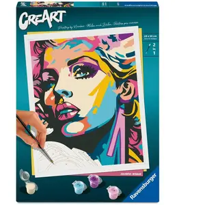 Ravensburger CreArt, Malen nach Zahlen Adults Trend - Farbenfrohe Frau