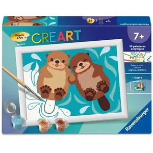 Creart Kids peinture au numéros : Loutres Ravensburger-12023217