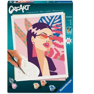 Ravensburger Creart - 24x30 cm - neon diva pas cher