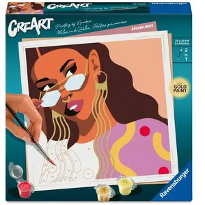 Ravensburger CreArt, Malen nach Zahlen Adults Trend - Goldene Muse