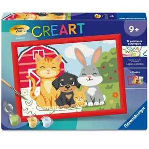 Creart Kids peinture au numéros : Parade animale Ravensburger-12023334 pas cher