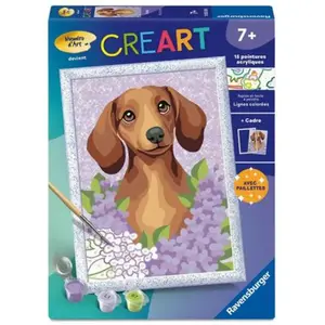Creart Kids peinture au numéros : Teckel Ravensburger-12023336 pas cher