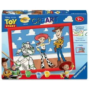 Ravensburger Creart Kids - 18x24cm - Toy Story Mission : Chambre D'enfant