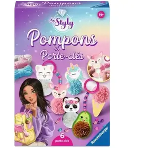 Jeu créatif Ravensburger So Styly Pompons & Porte-clés Kawai