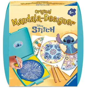Kit Dessin Mandala Mini Matériaux Fsc Jaune 12,5x12,5 Cm Ravensburger
