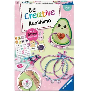 Ravensburger BeCreative Midi - Bracelets d'amitié Kumihimo & Tatouages Kawaii pas cher