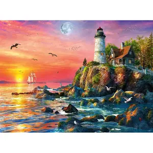 Phare au Coucher du Soleil 500 Pièces  Ravensburger pas cher