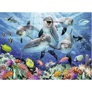 Dauphins dans la Barrière de Corail 500 Pièces Ravensburger pas cher