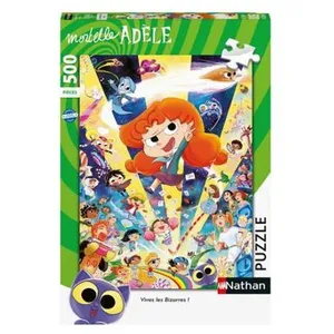 Puzzle 500 pièces Nathan La reine des bêtises Mortelle Adèle TU pas cher