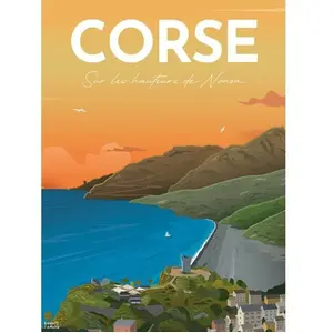 Nathan Ravensburger Puzzle 500 pièces : Affiche de la Corse, Louis l'Affiche pas cher