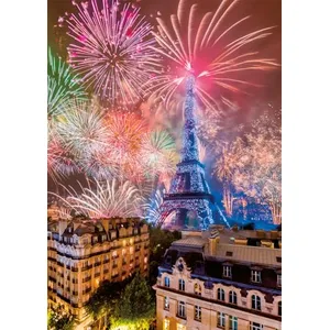 Nathan Ravensburger Puzzle 1500 pièces : Feu d'artifice du 14 juillet à Paris, Loïc Lagarde pas cher