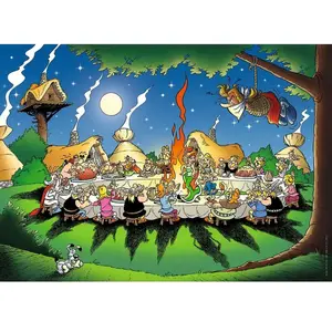 Nathan Ravensburger Puzzle 1500 pièces - Astérix et Obélix : Le banquet pas cher