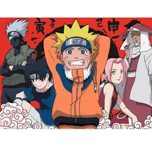 Nathan Puzzle 500 pièces : Les Aventures De Naruto pas cher