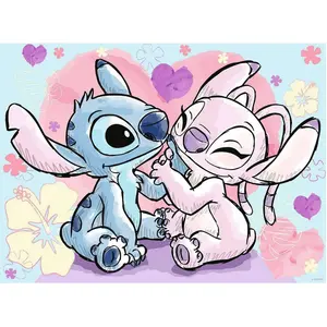 Puzzle 500 pièces Nathan Stitch & Angel Disney pas cher