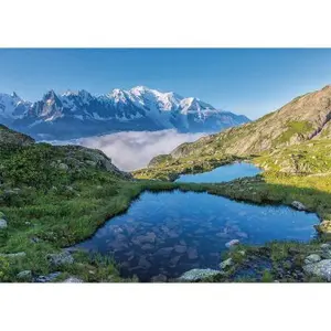 Nathan Puzzle 1500 pièces : Lacs des Chéserys, Massif du Mont-Blanc pas cher