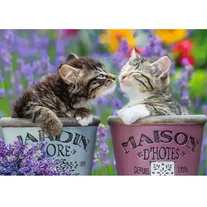 Nathan Puzzle 1000 pièces : Bisous de chatons pas cher