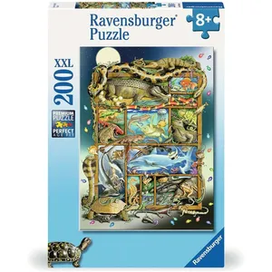 Ravensburger Puzzle pour Enfants - 12000866 Reptiles sur étagère - Puzzle XXL de 200 pièces pour Enfants à partir de 8 Ans pas cher