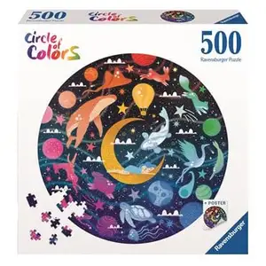 Puzzle Ravensburger rond Rêves Circle of Colors 500 pièces pas cher