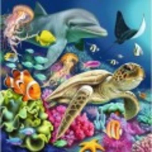 3 Puzzles - Monde Sous-Marin Enchanté 49 Pièces  Ravensburger pas cher