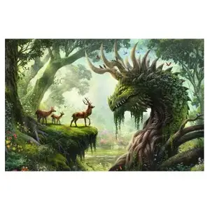 Comparateur de prix : Ravensburger Le Dragon De La Forêt Se Réveille (12000808) Puzzle 3000 Pièces