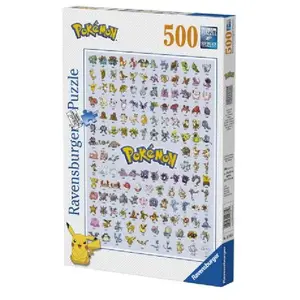 Puzzle 500 pièces Ravensburger Pokémon Pokédex première génération pas cher