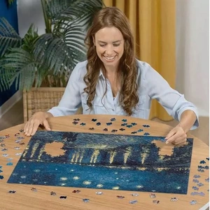 Ravensburger 1000p puzzle La nuit etoilee sur le Rhone - Vincent Van Gogh