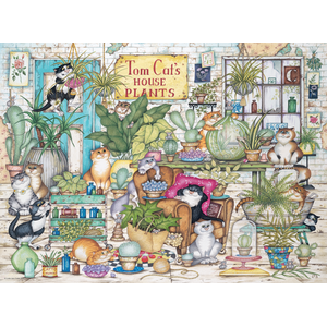 Puzzle Ravensburger Tom Cat's House Plants 500 pièces pas cher